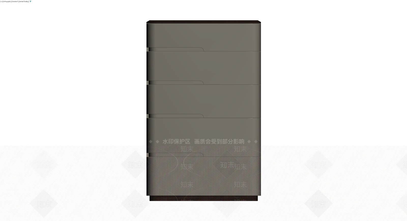 深色木纹四斗柜3D模型下载【ID:1230429847】
