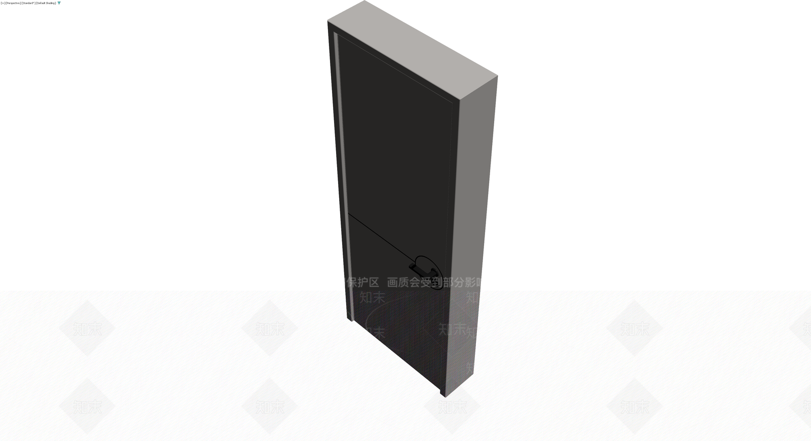 灰色成品门体模型3D模型下载【ID:1229622204】