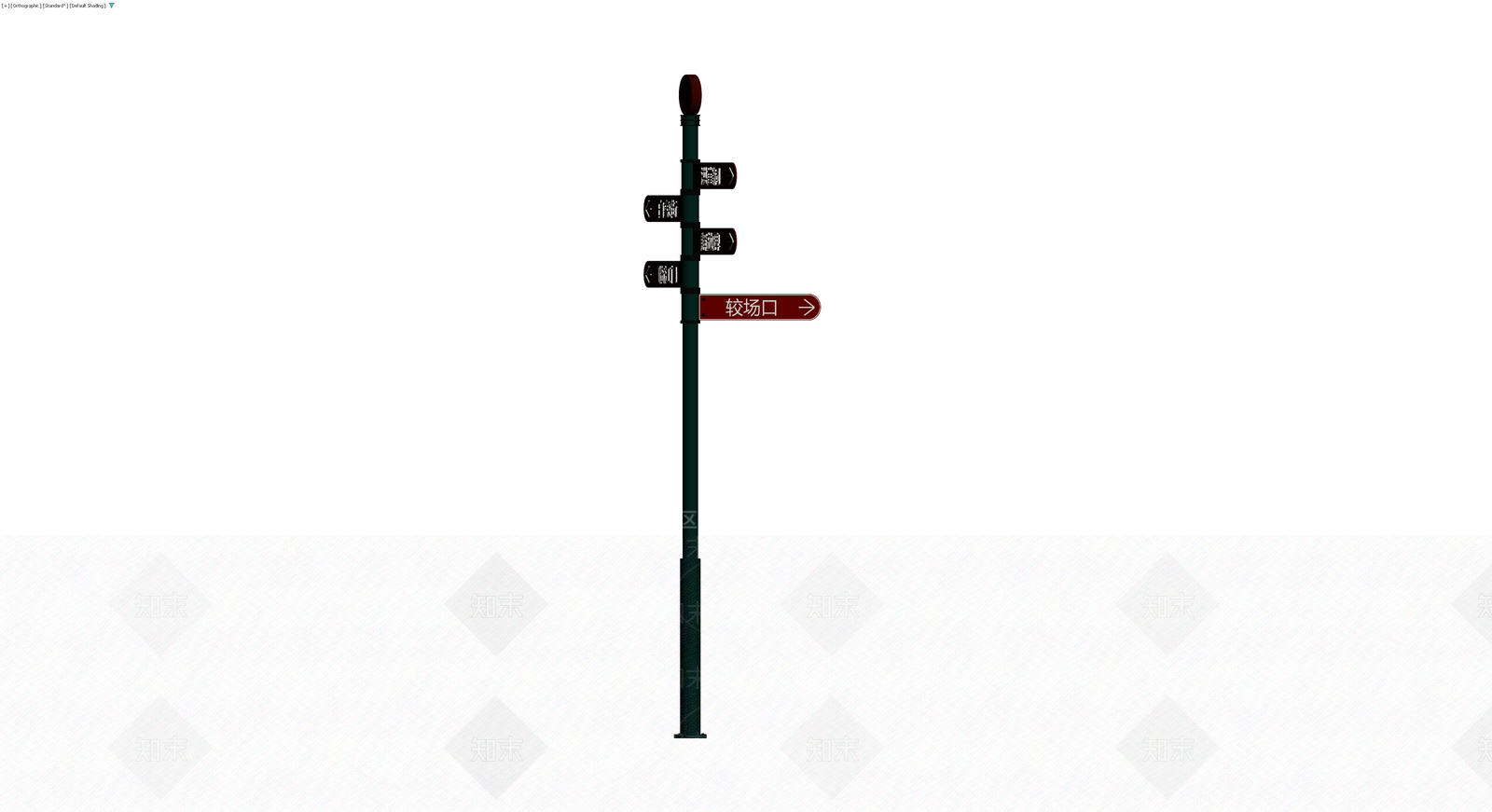 复古风格指路牌3D模型下载【ID:1229918719】