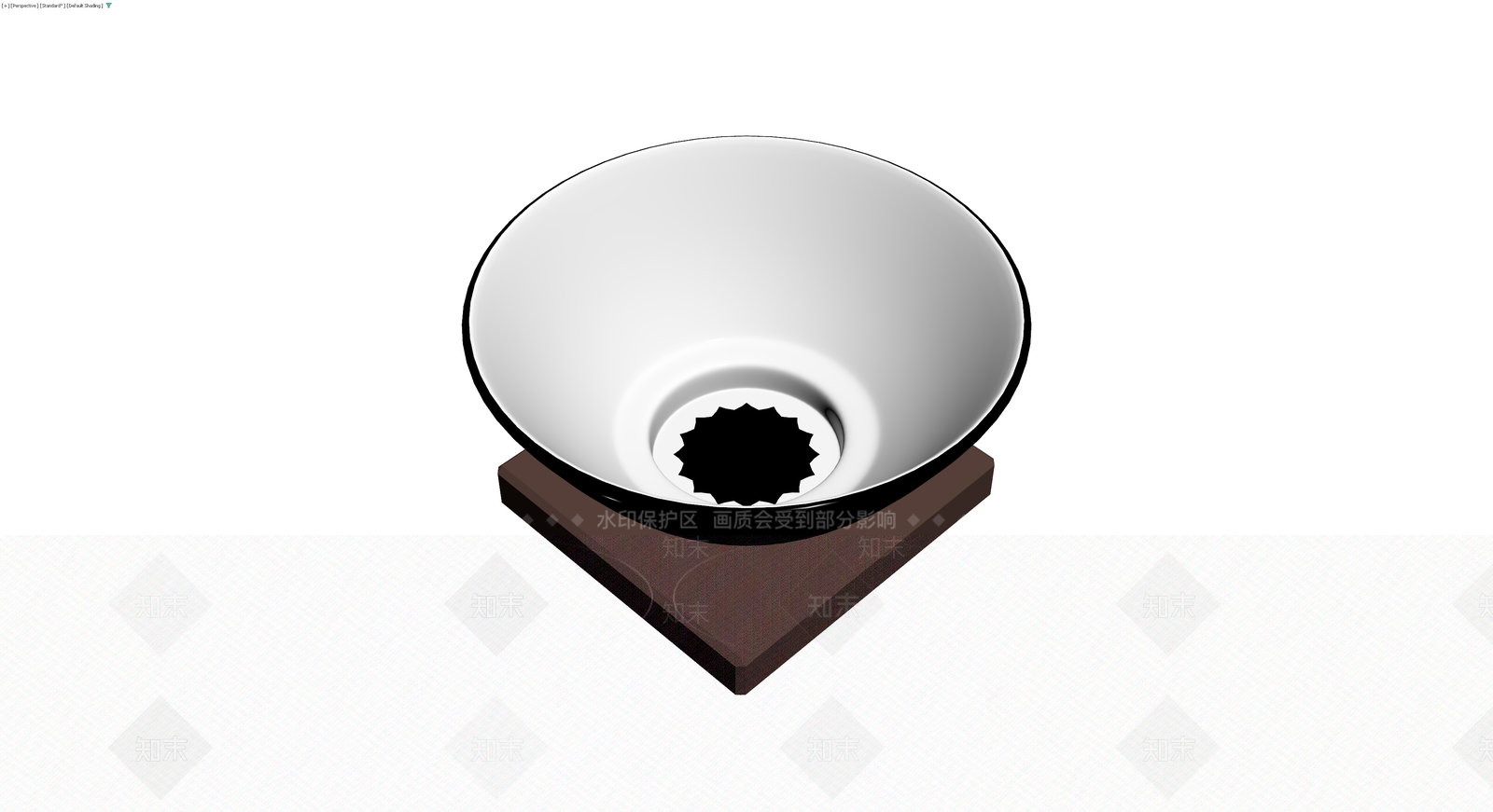 中式陶瓷碗配木座3D模型下载【ID:1230709167】