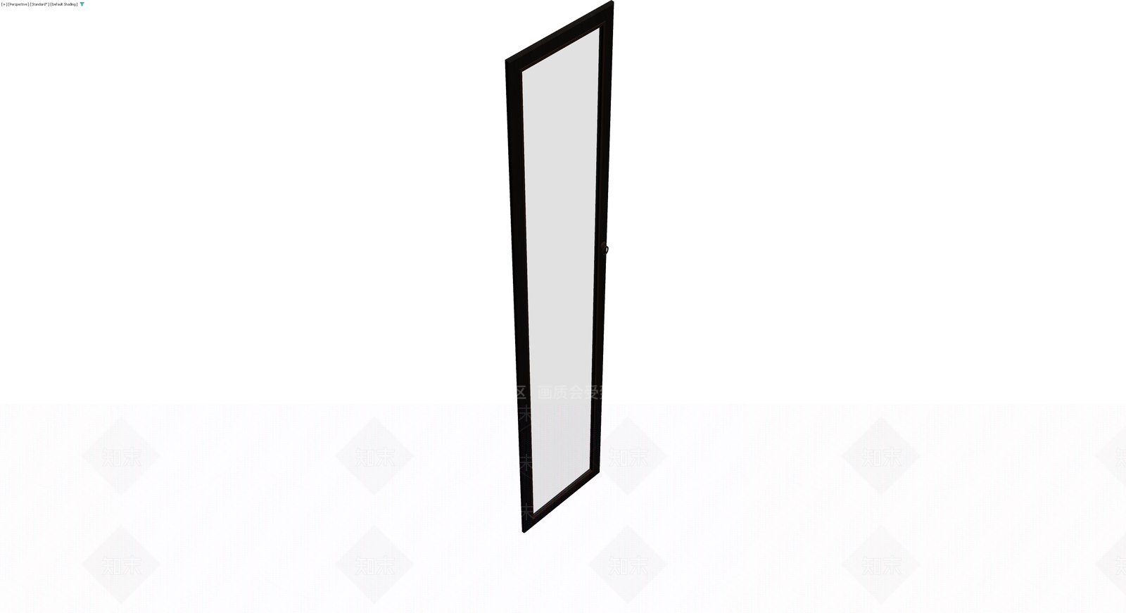 深色框全身穿衣镜3D模型下载【ID:1229612221】
