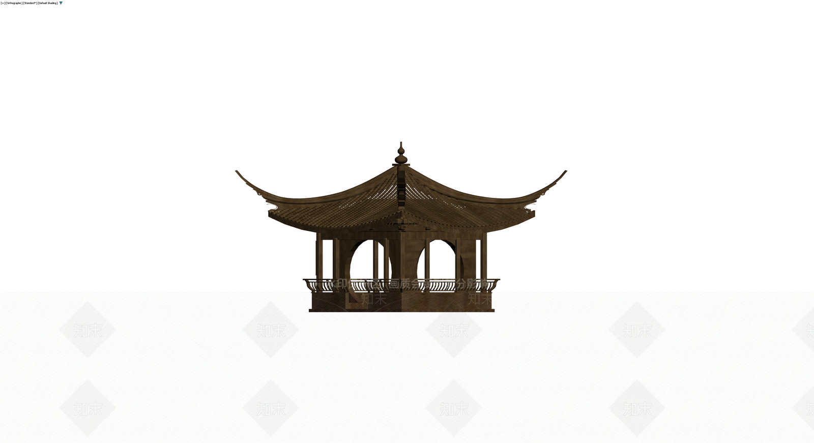 中式景观凉亭3D模型下载【ID:1229598038】