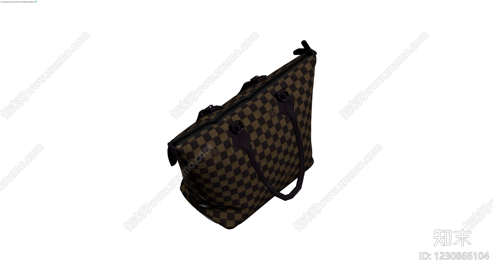 棋盘格手提包3D模型下载【ID:1230866104】