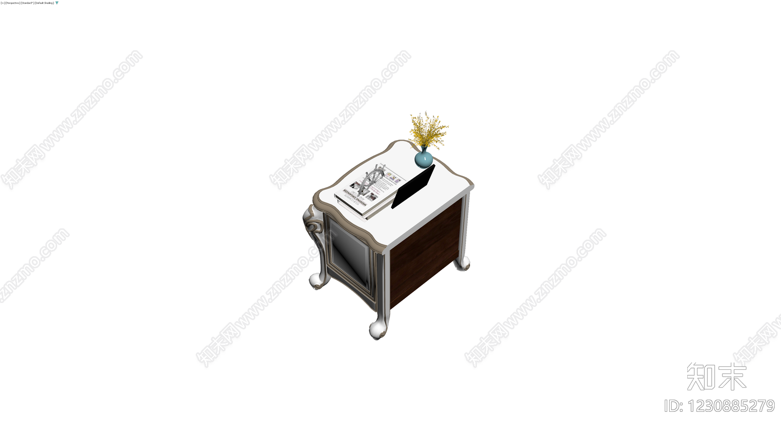 欧式床头柜组合模型3D模型下载【ID:1230885279】