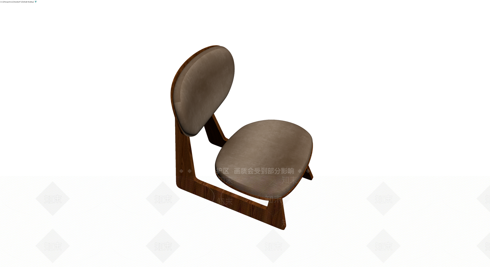 现代实木软包扶手椅3D模型下载【ID:1230778369】