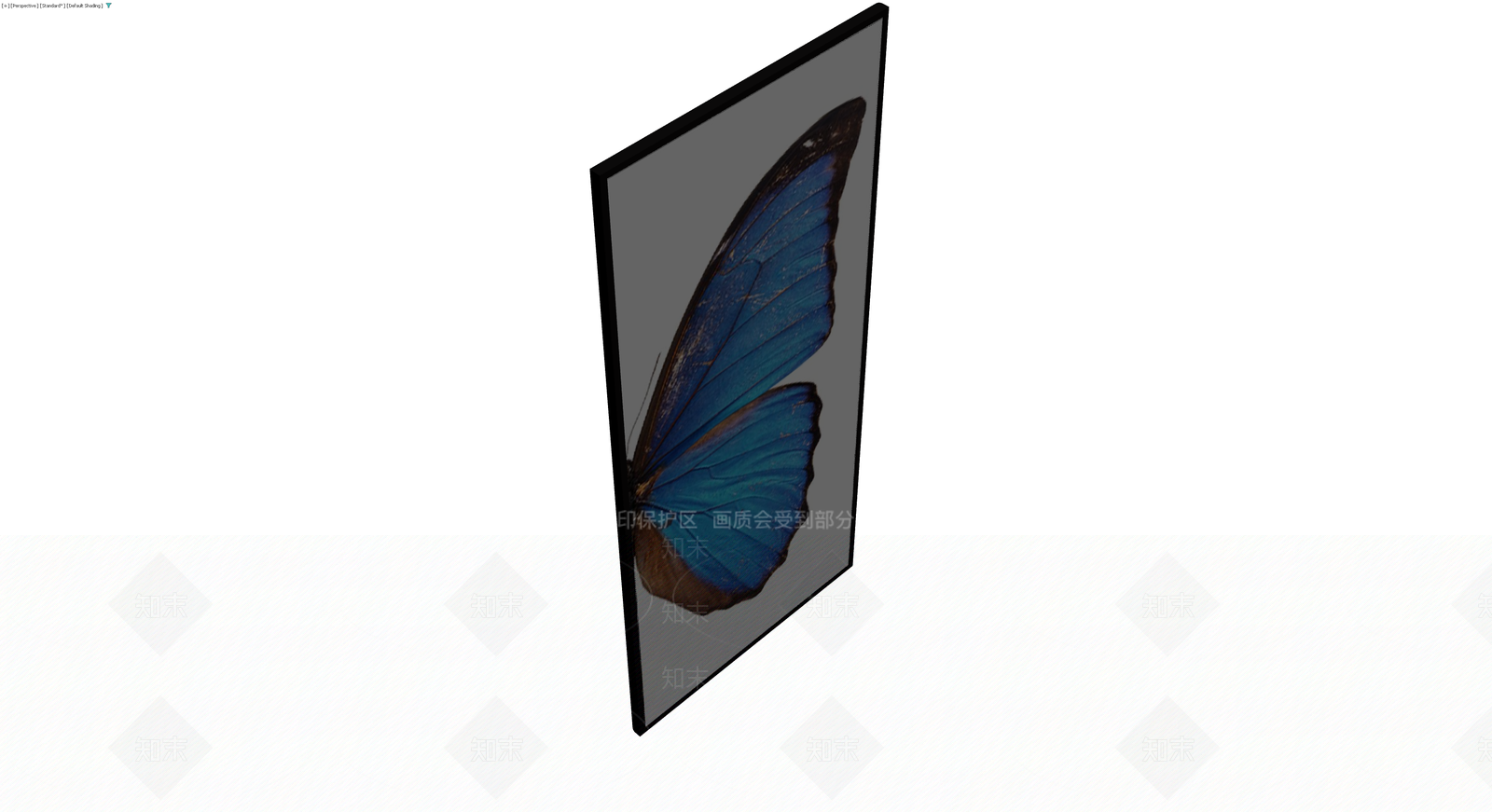 蝴蝶标本装饰画3D模型下载【ID:1229595482】