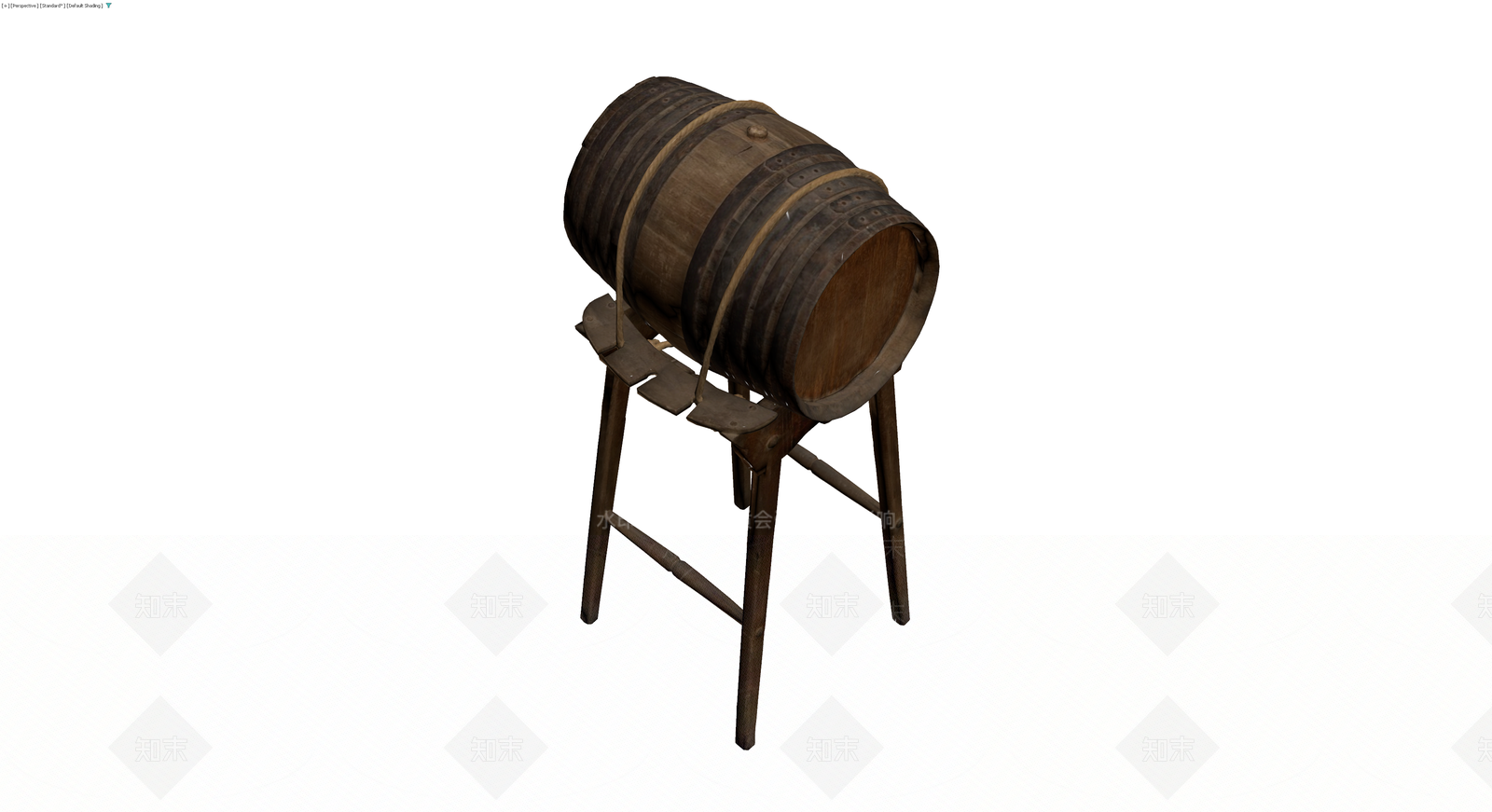 木桶支架组合3D模型下载【ID:1229972565】