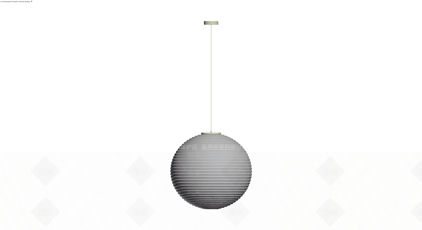 白色纸艺吊灯3D模型下载【ID:1230659833】