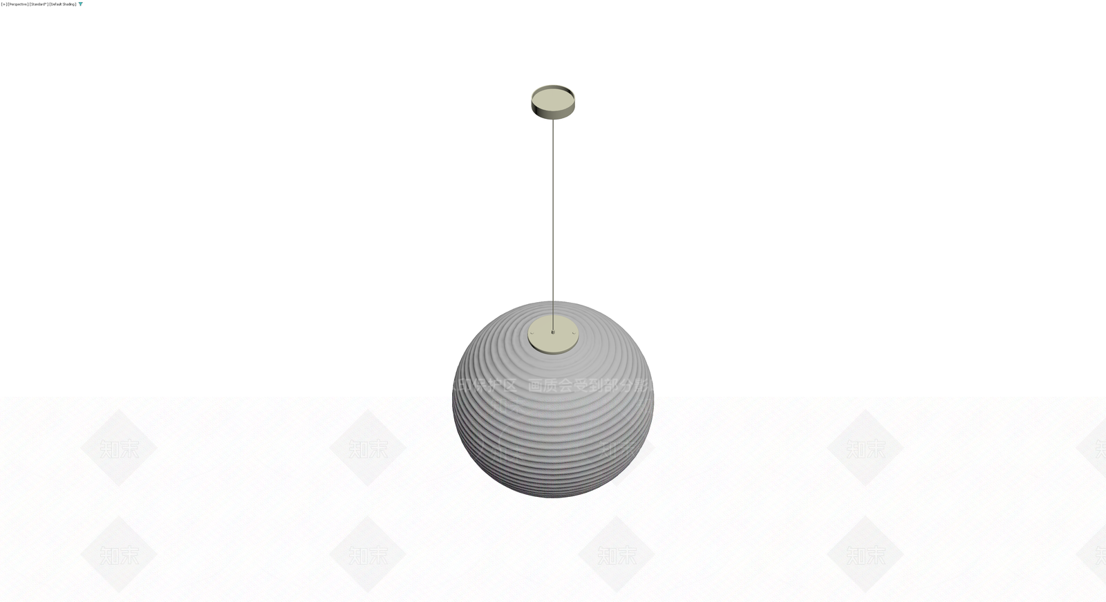 白色纸艺吊灯3D模型下载【ID:1230659833】