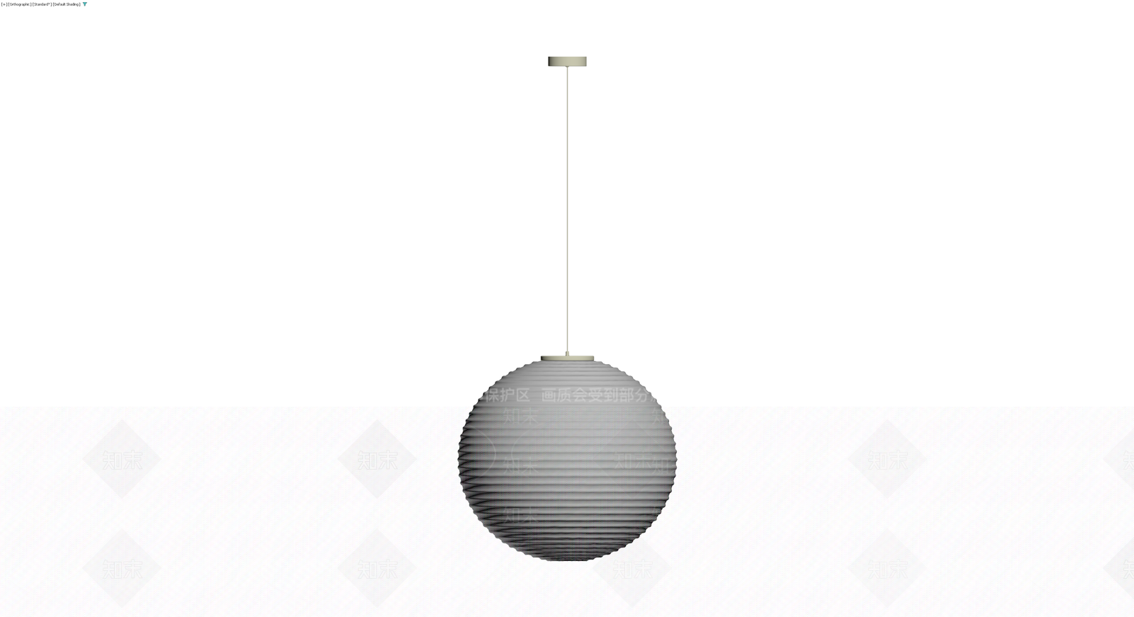 白色纸艺吊灯3D模型下载【ID:1230659833】