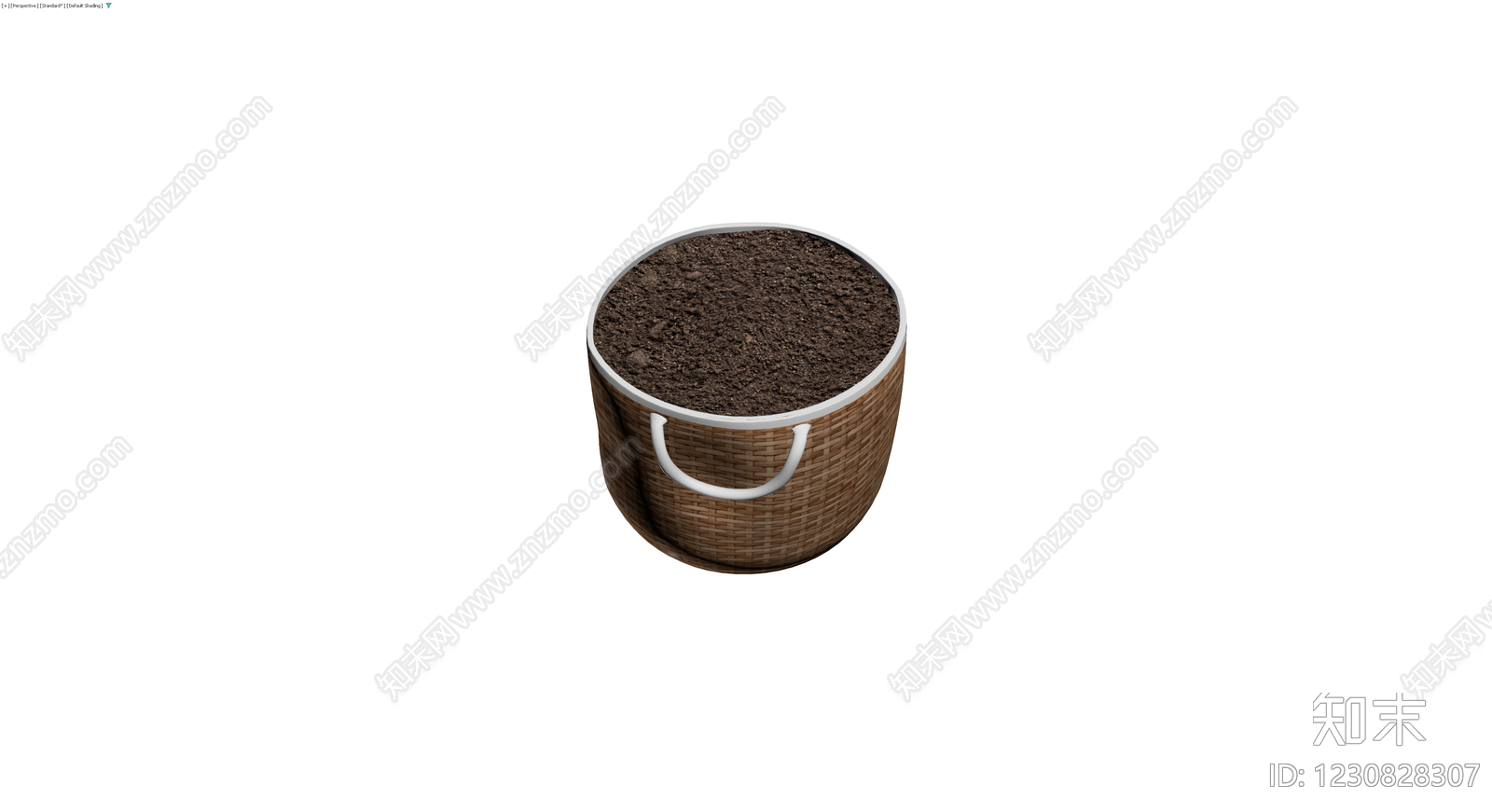 编织纹理收纳桶3D模型下载【ID:1230828307】