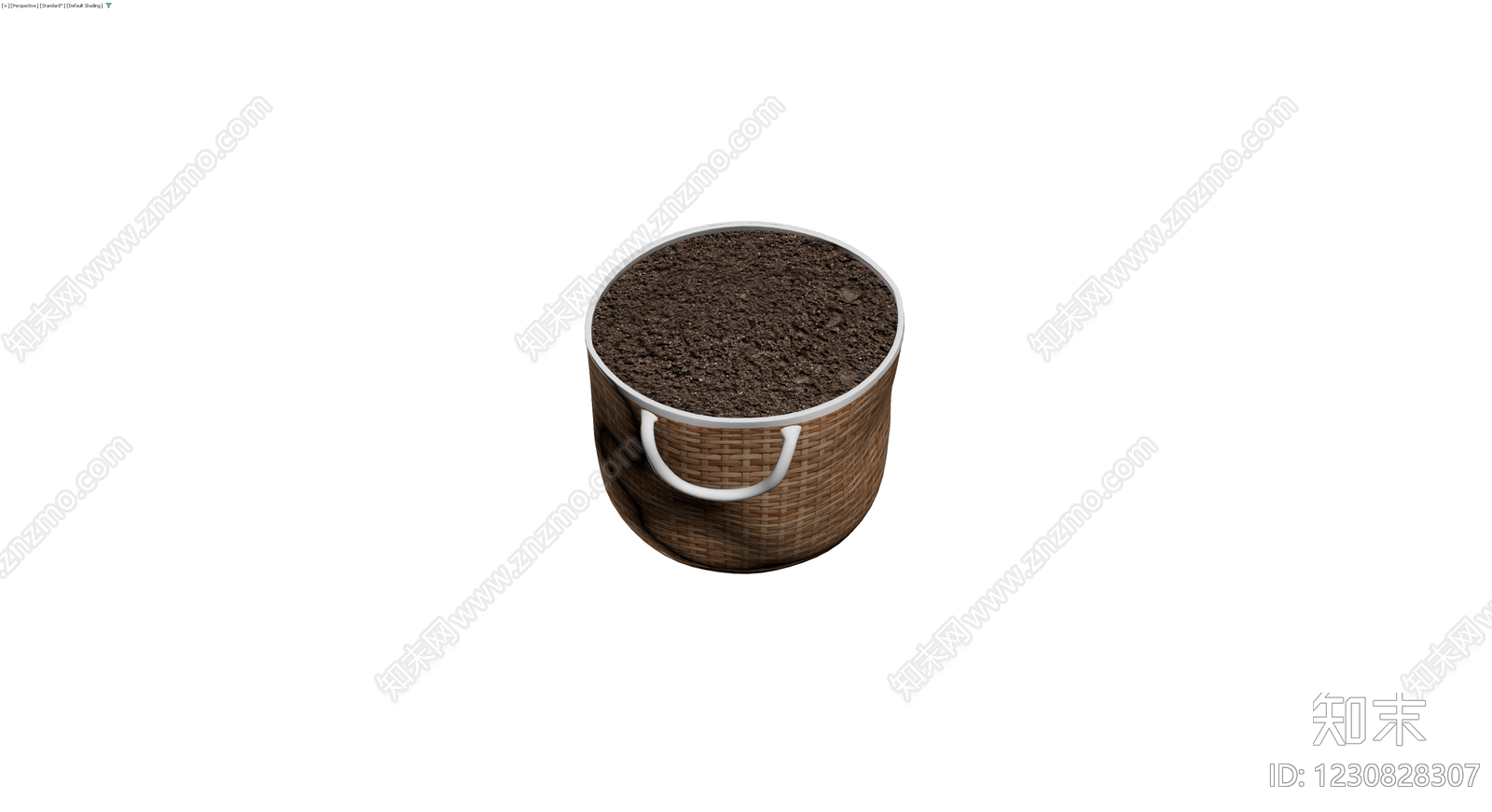 编织纹理收纳桶3D模型下载【ID:1230828307】