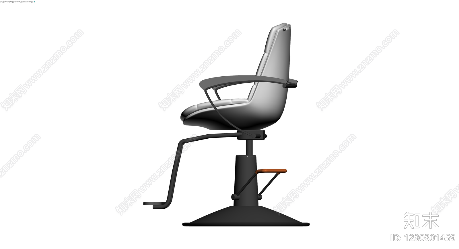 带脚踏升降理发椅3D模型下载【ID:1230301459】