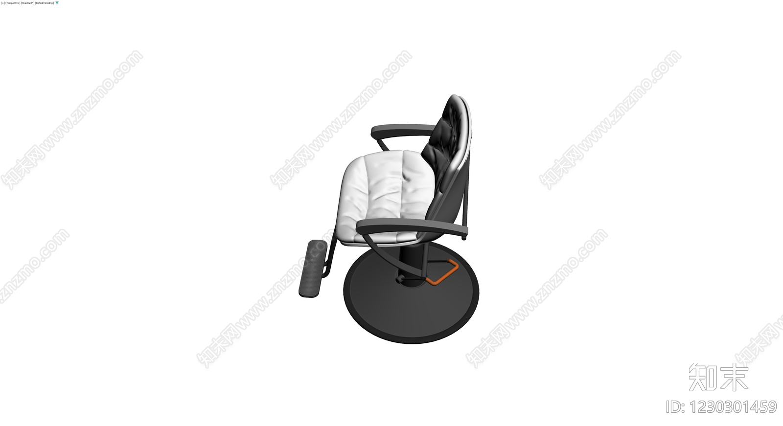 带脚踏升降理发椅3D模型下载【ID:1230301459】