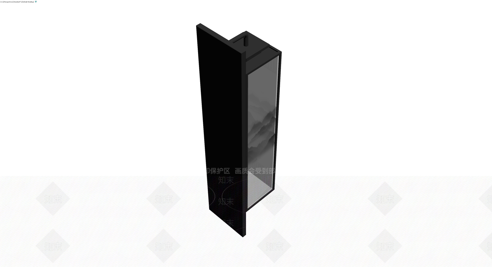 新中式山水壁灯3D模型下载【ID:1230393144】