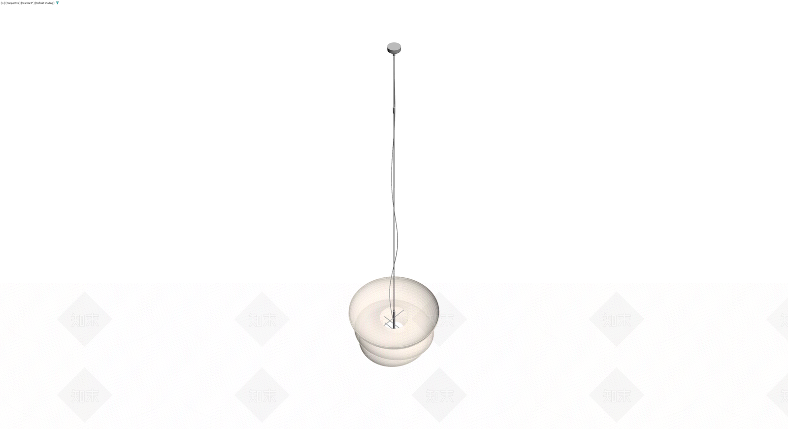 现代风格白色吊灯3D模型下载【ID:1230165110】