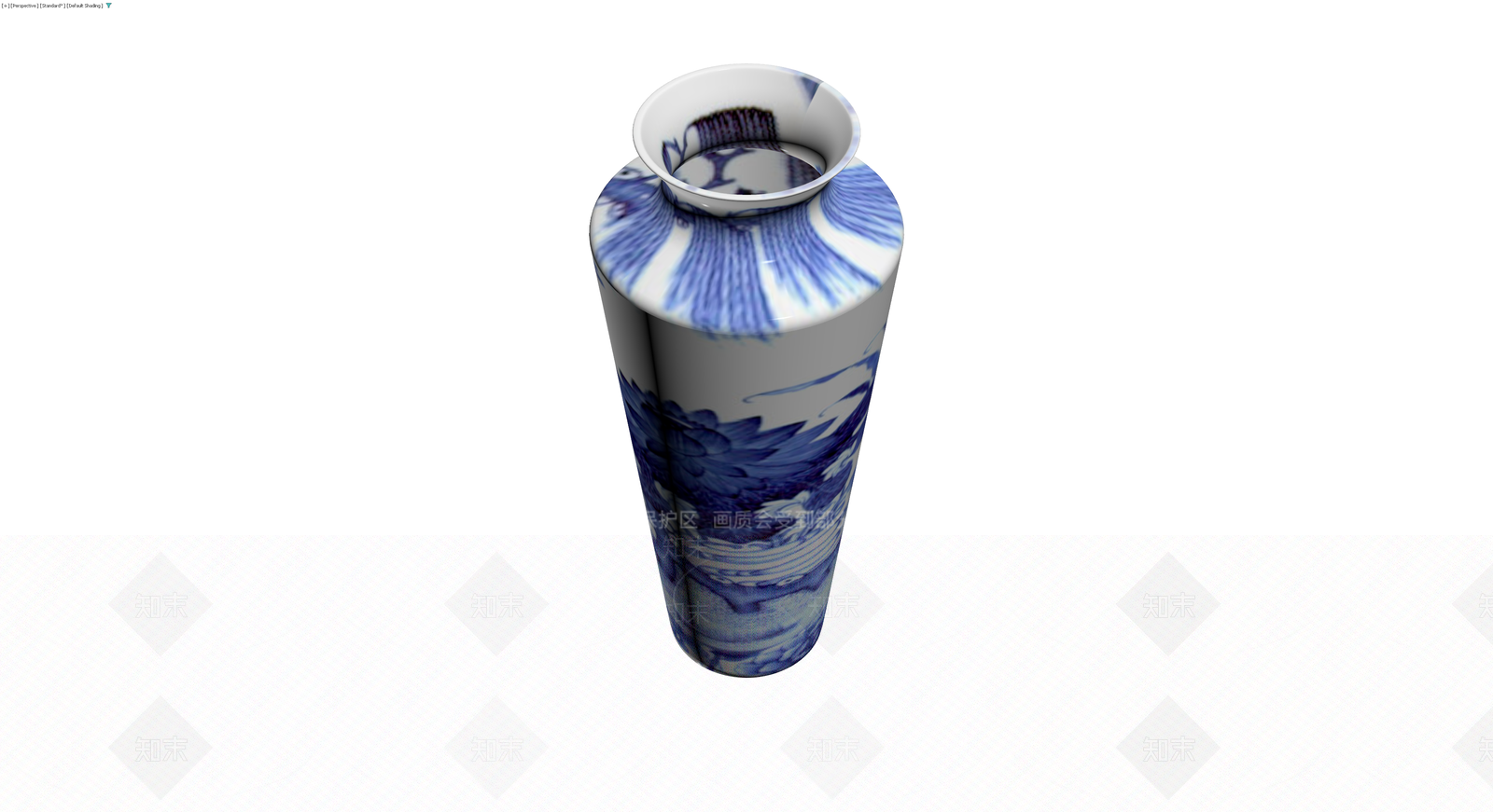 青花瓷瓶3D模型下载【ID:1229948323】