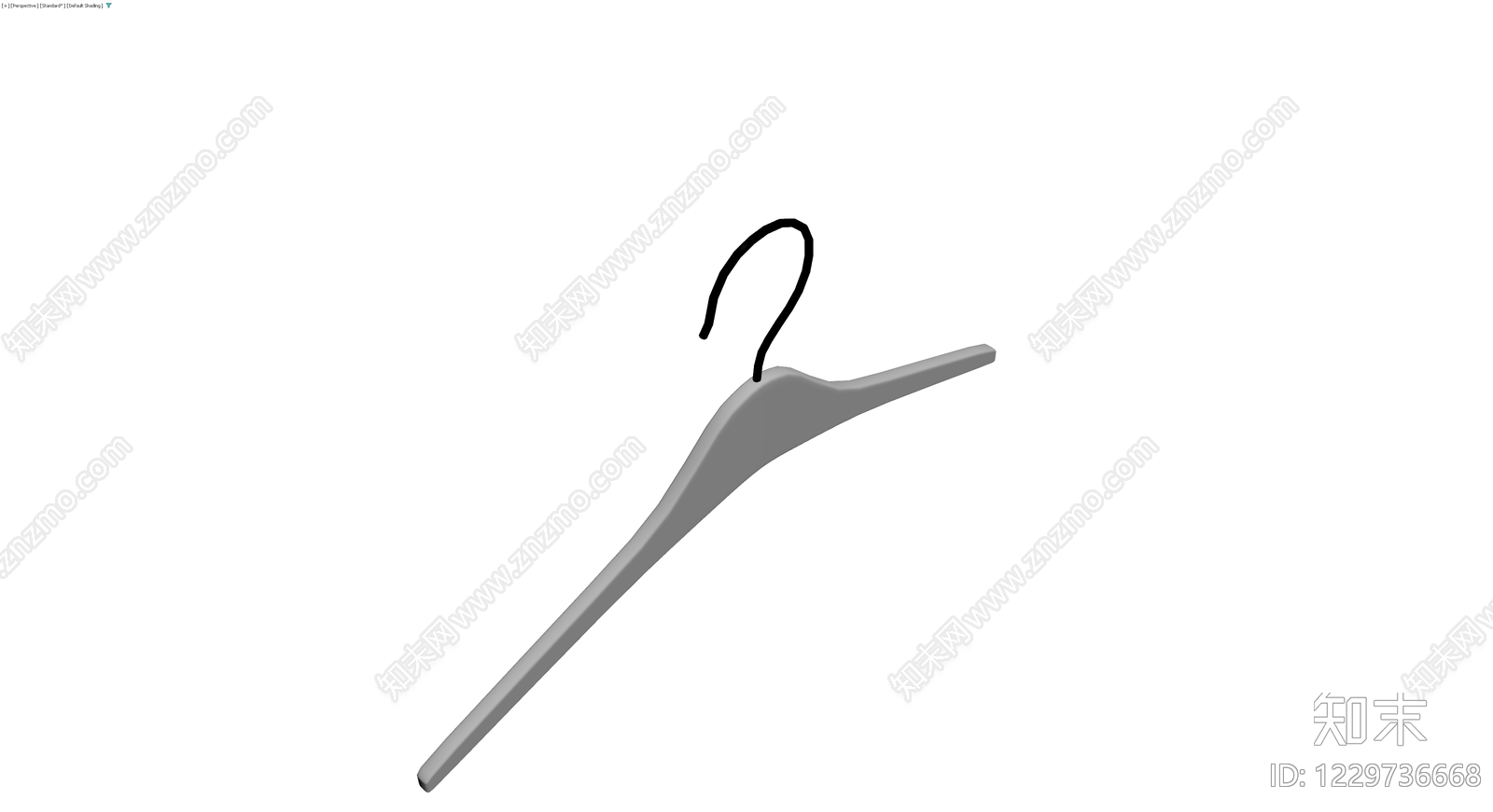 灰色衣架模型3D模型下载【ID:1229736668】
