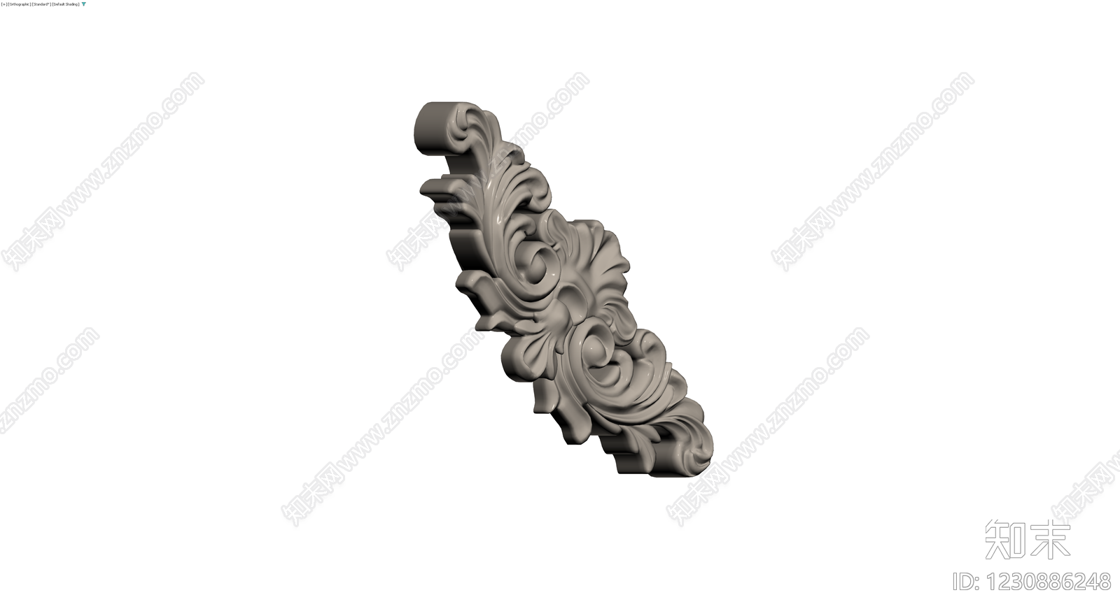 巴洛克风格装饰构件3D模型下载【ID:1230886248】