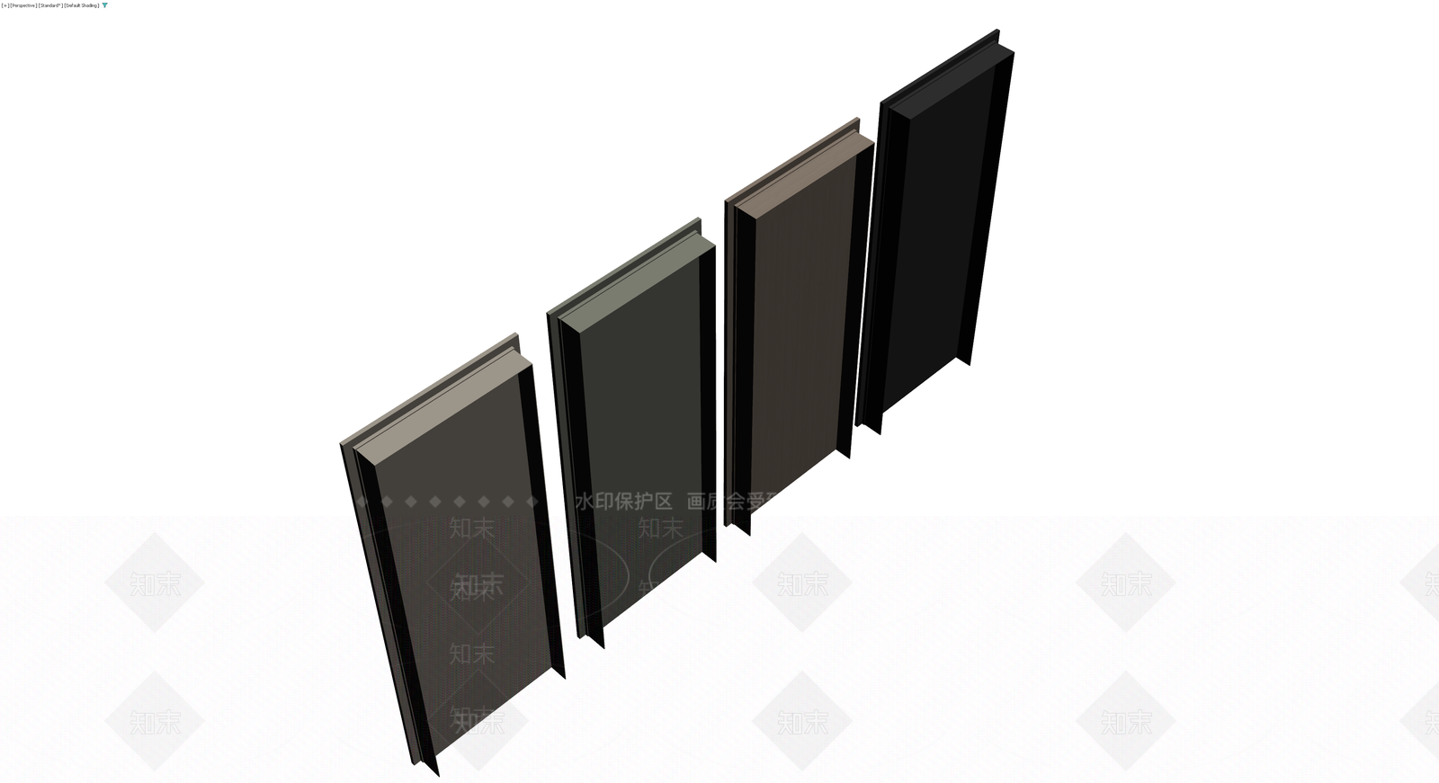 四色成品门组合3D模型下载【ID:1230589120】