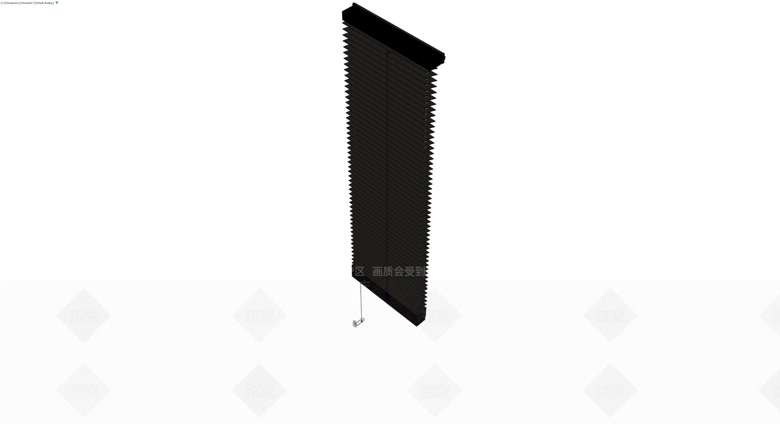 黑色百叶窗成品3D模型下载【ID:1230415444】