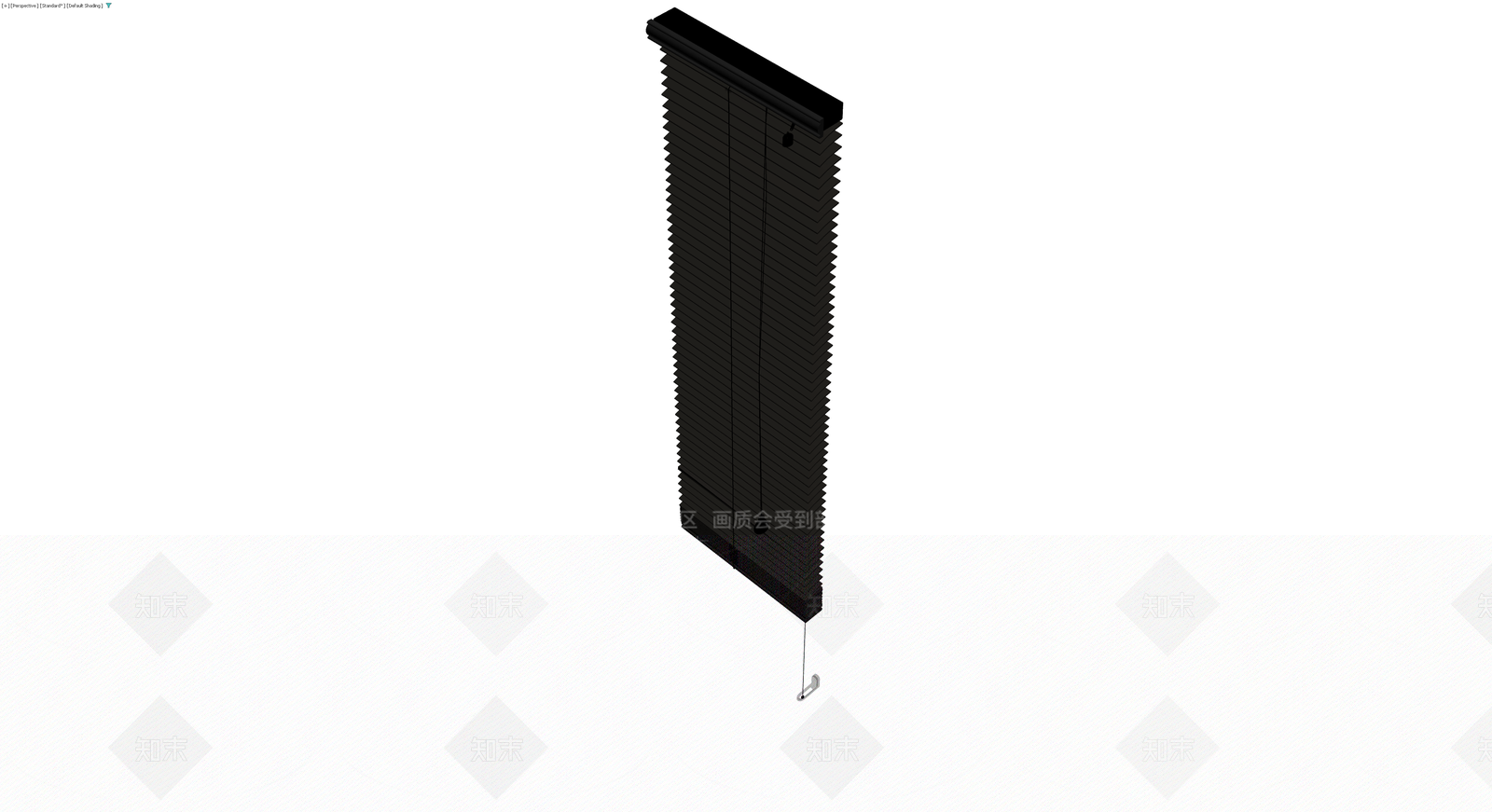 黑色百叶窗成品3D模型下载【ID:1230415444】
