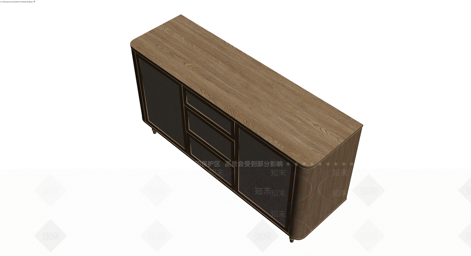 藤编木门储物柜3D模型下载【ID:1230725070】