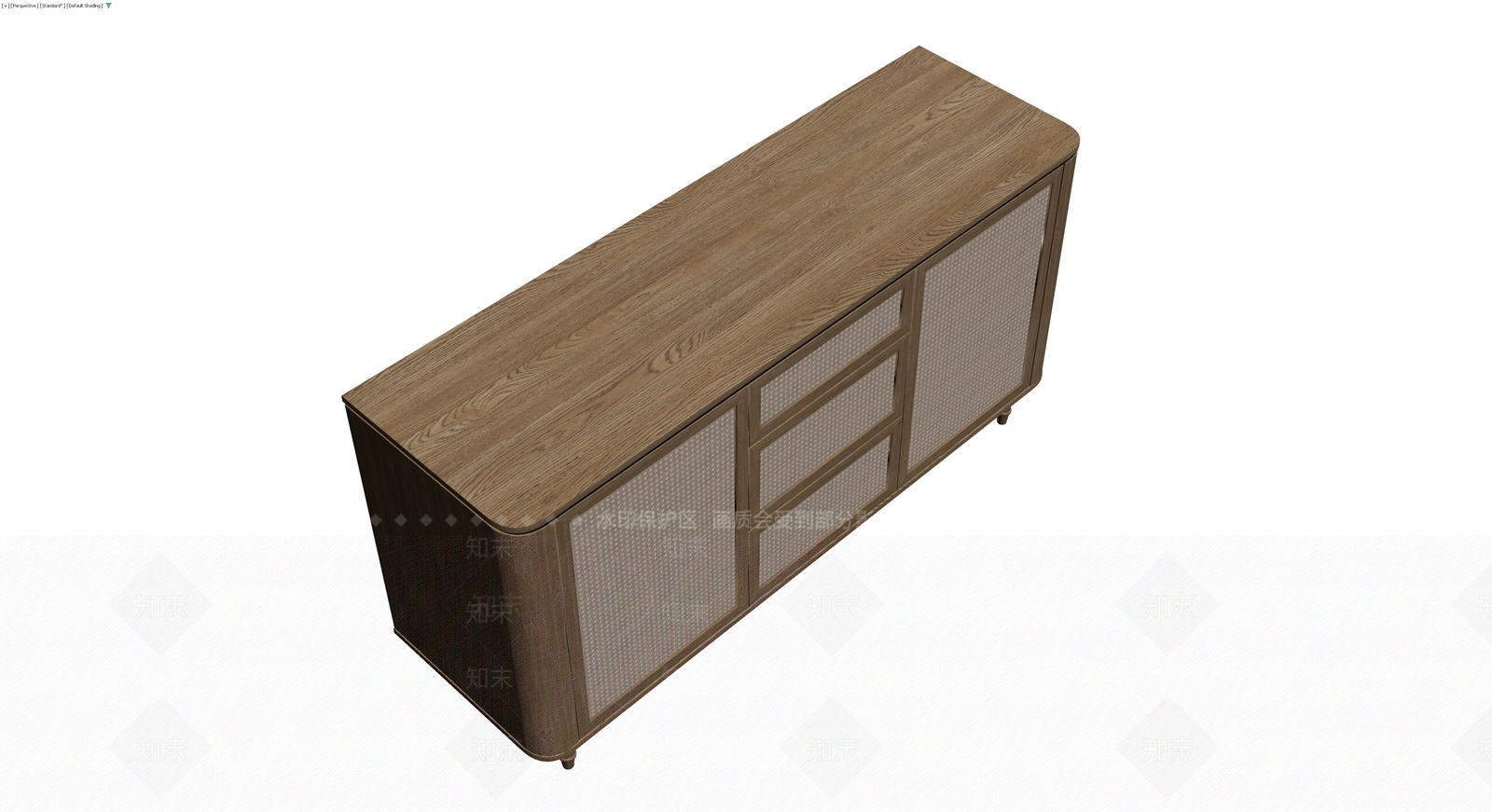藤编木门储物柜3D模型下载【ID:1230725070】