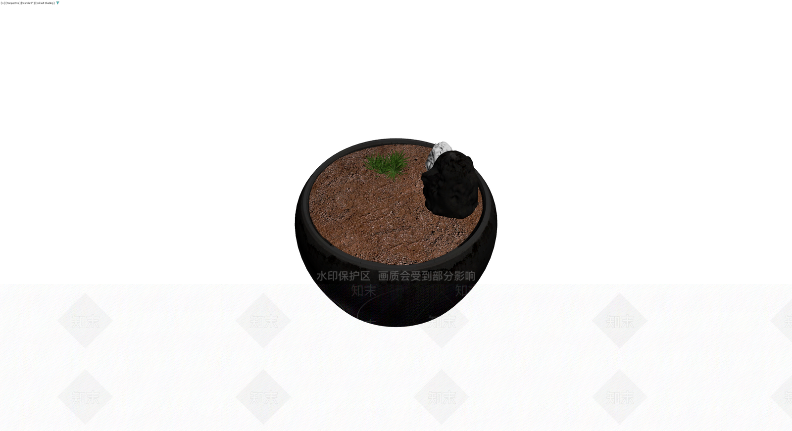 日式盆栽景观小品3D模型下载【ID:1230789276】
