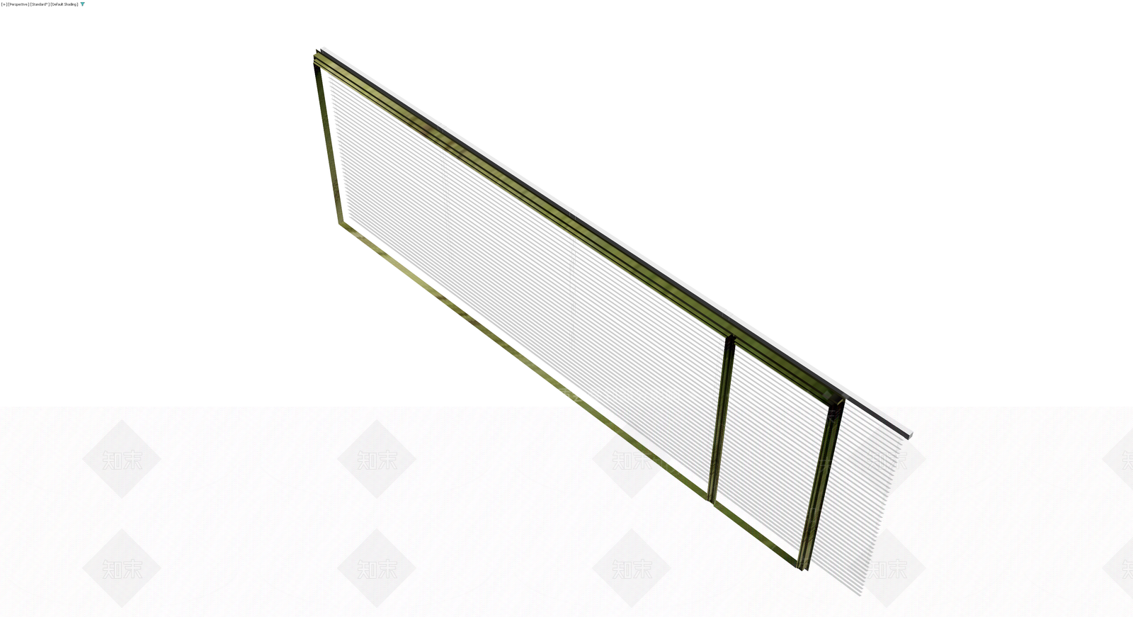白色百叶窗整体模型3D模型下载【ID:1230558553】