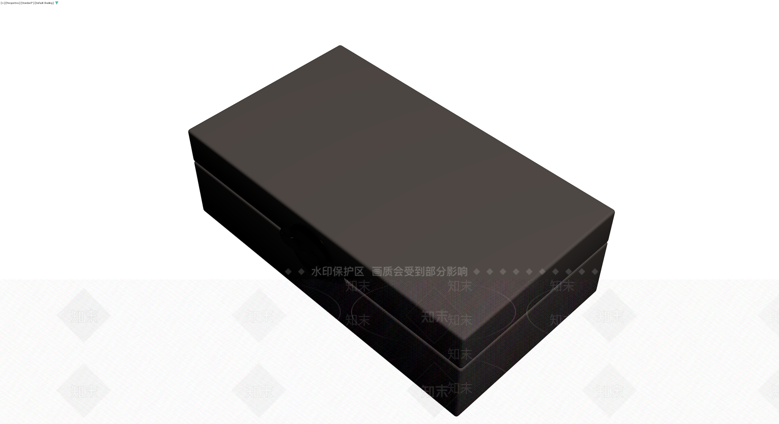 黑色圆角长方体收纳盒3D模型下载【ID:1230374974】