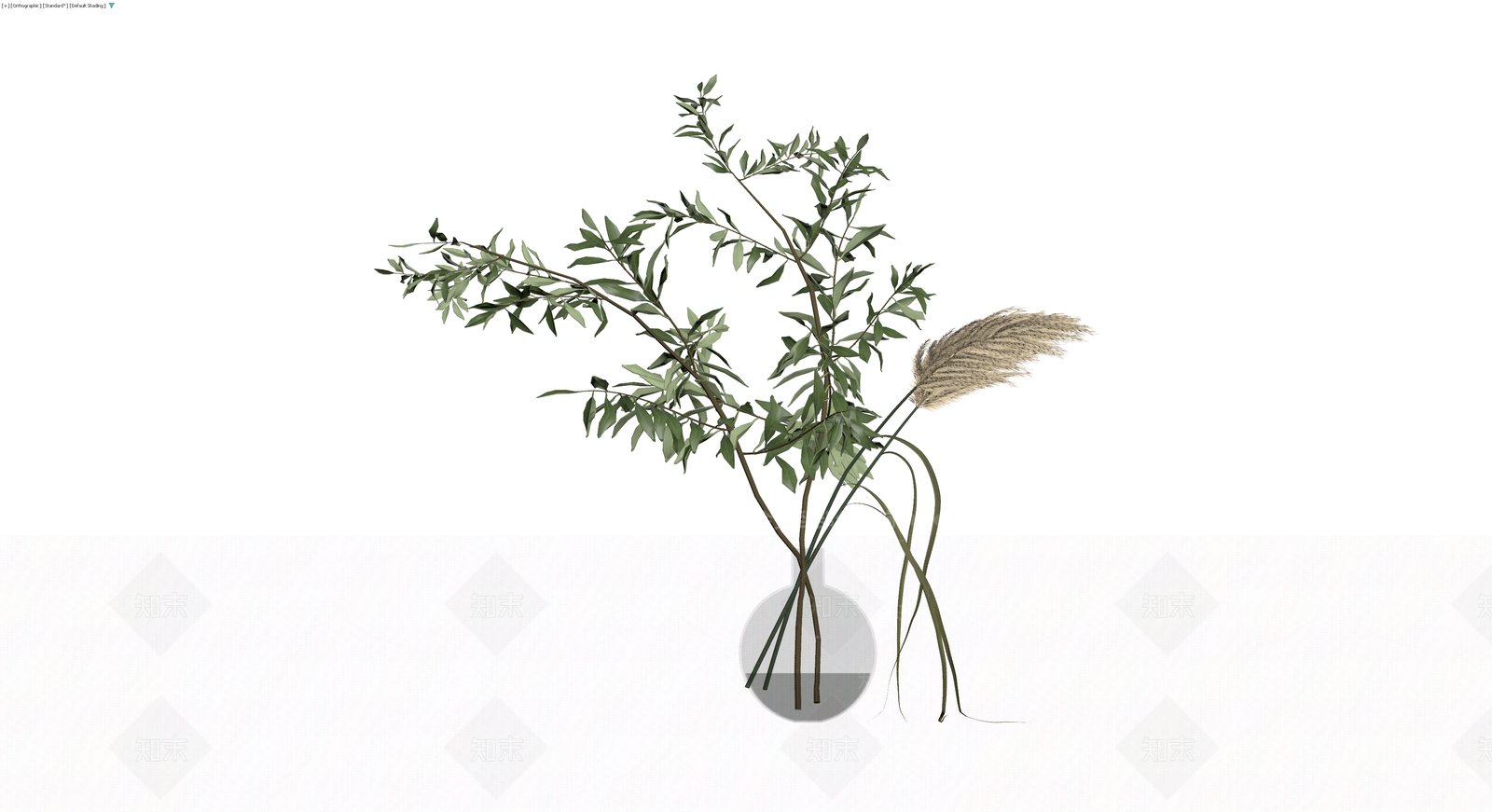 绿植盆栽组合3D模型下载【ID:1230100562】