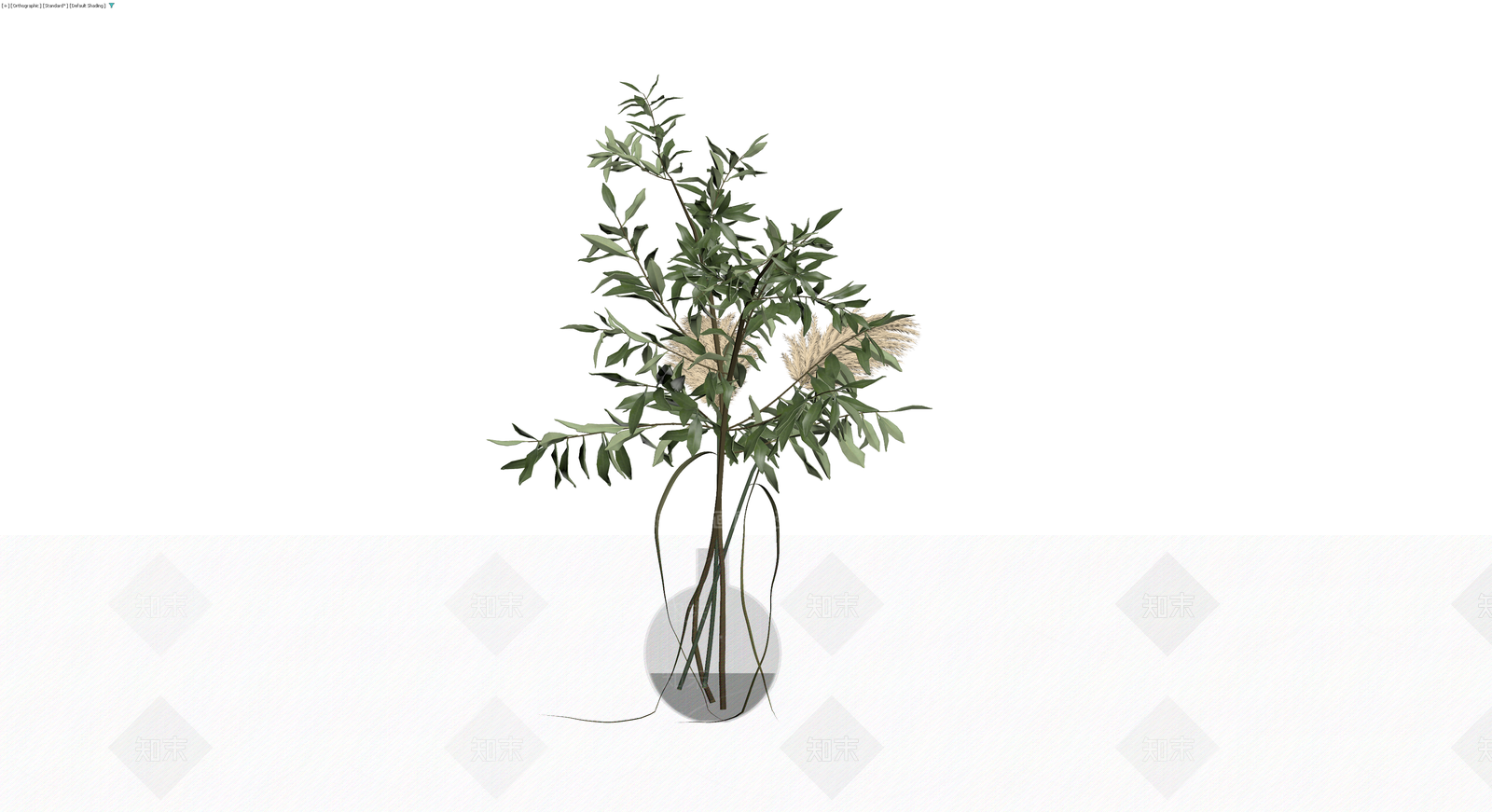 绿植盆栽组合3D模型下载【ID:1230100562】