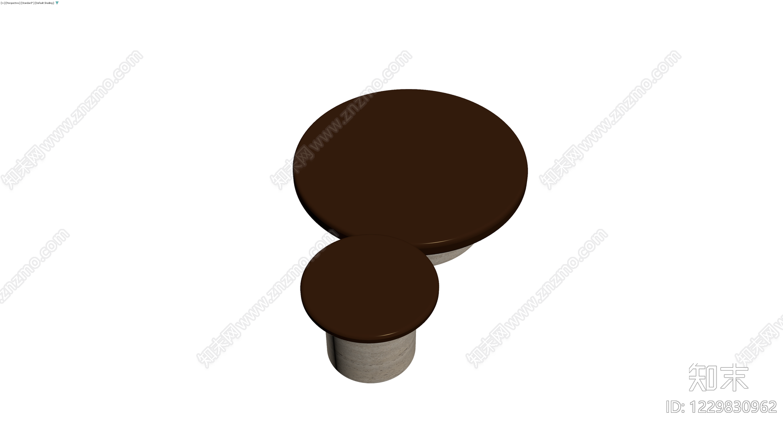 石质底座咖啡桌组合3D模型下载【ID:1229830962】