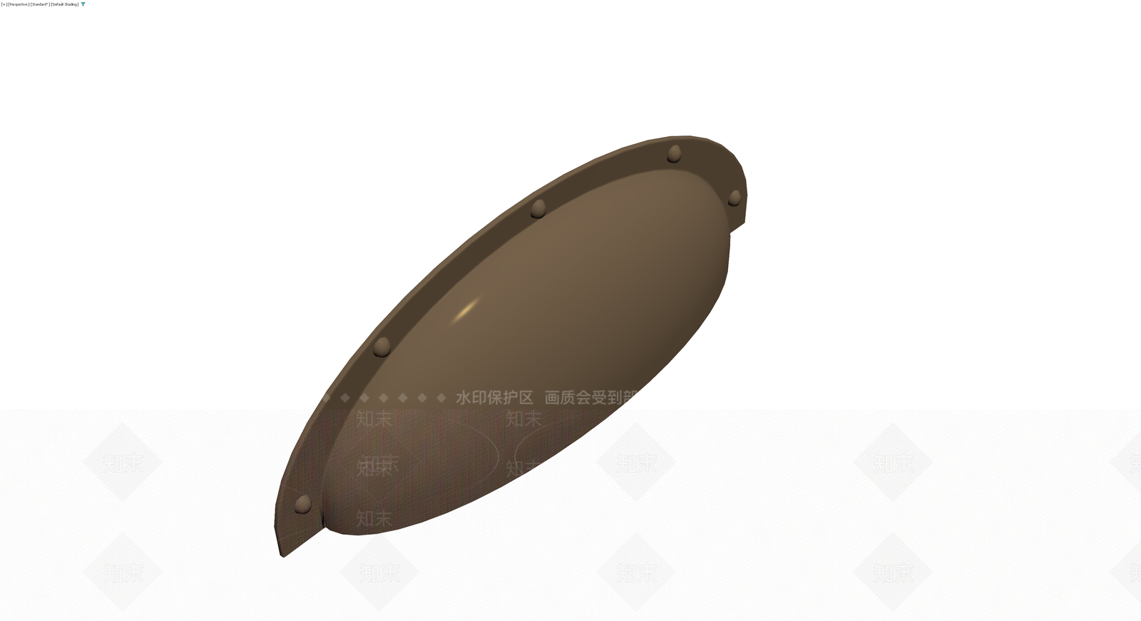 棕色弧形装饰线条3D模型下载【ID:1229898013】
