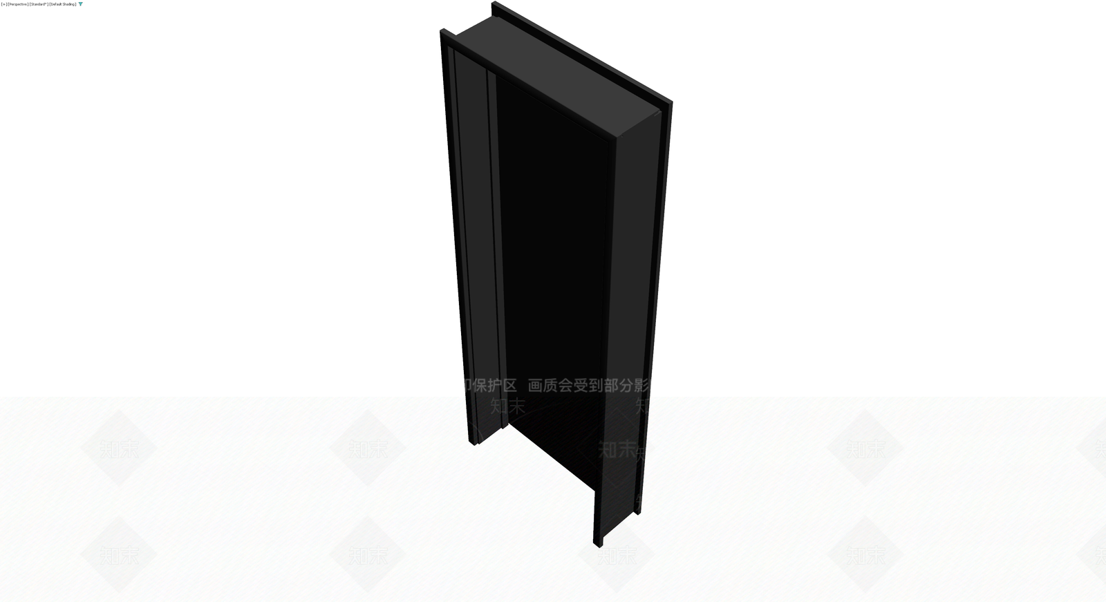 黑色现代成品门3D模型下载【ID:1230344782】