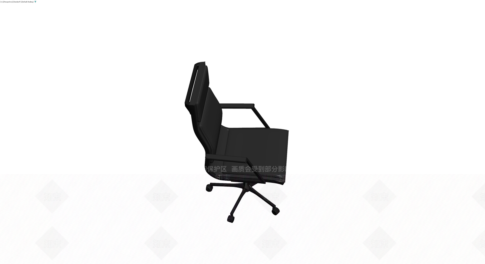 黑色高背办公椅3D模型下载【ID:1230717836】