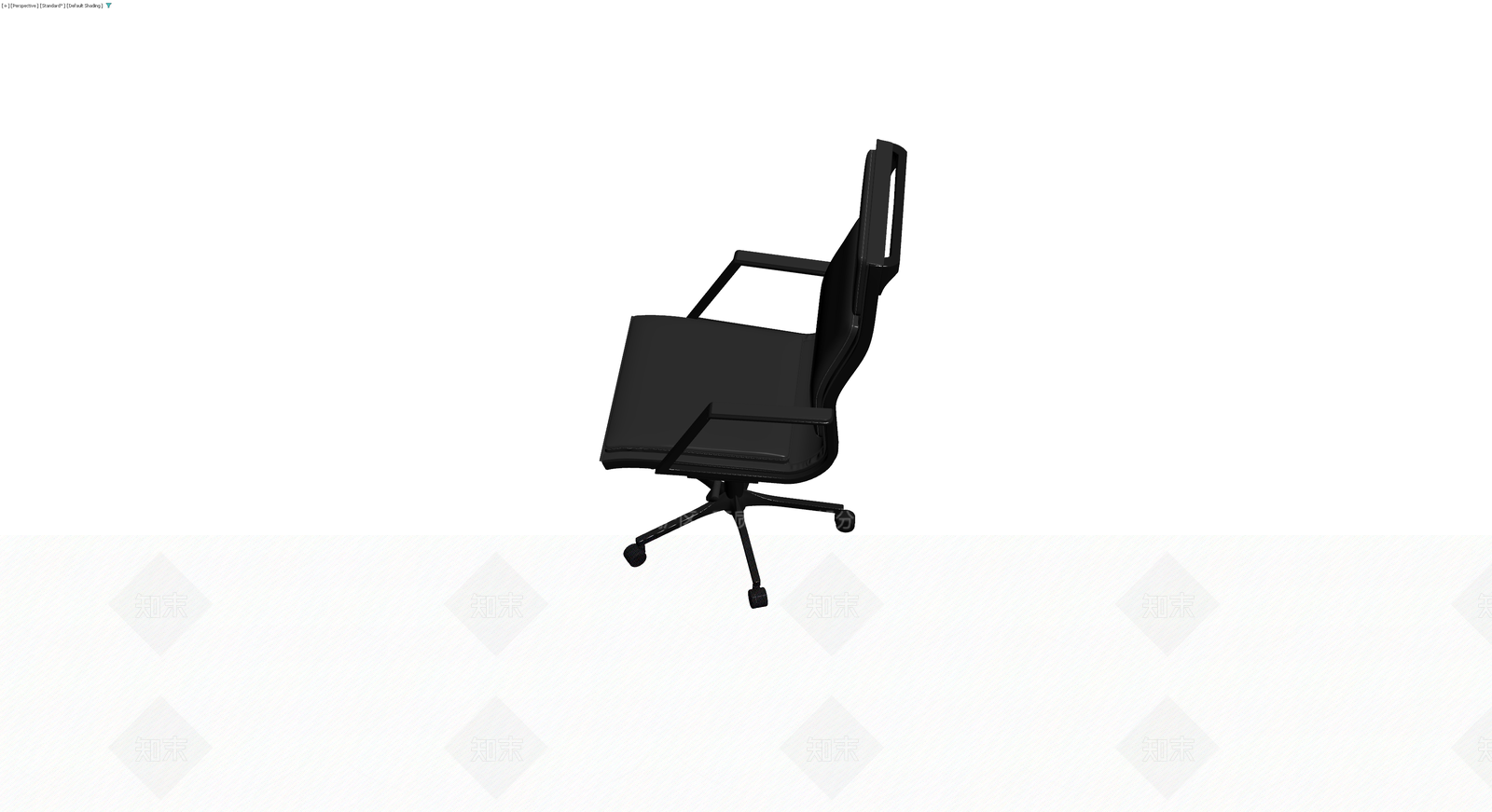 黑色高背办公椅3D模型下载【ID:1230717836】