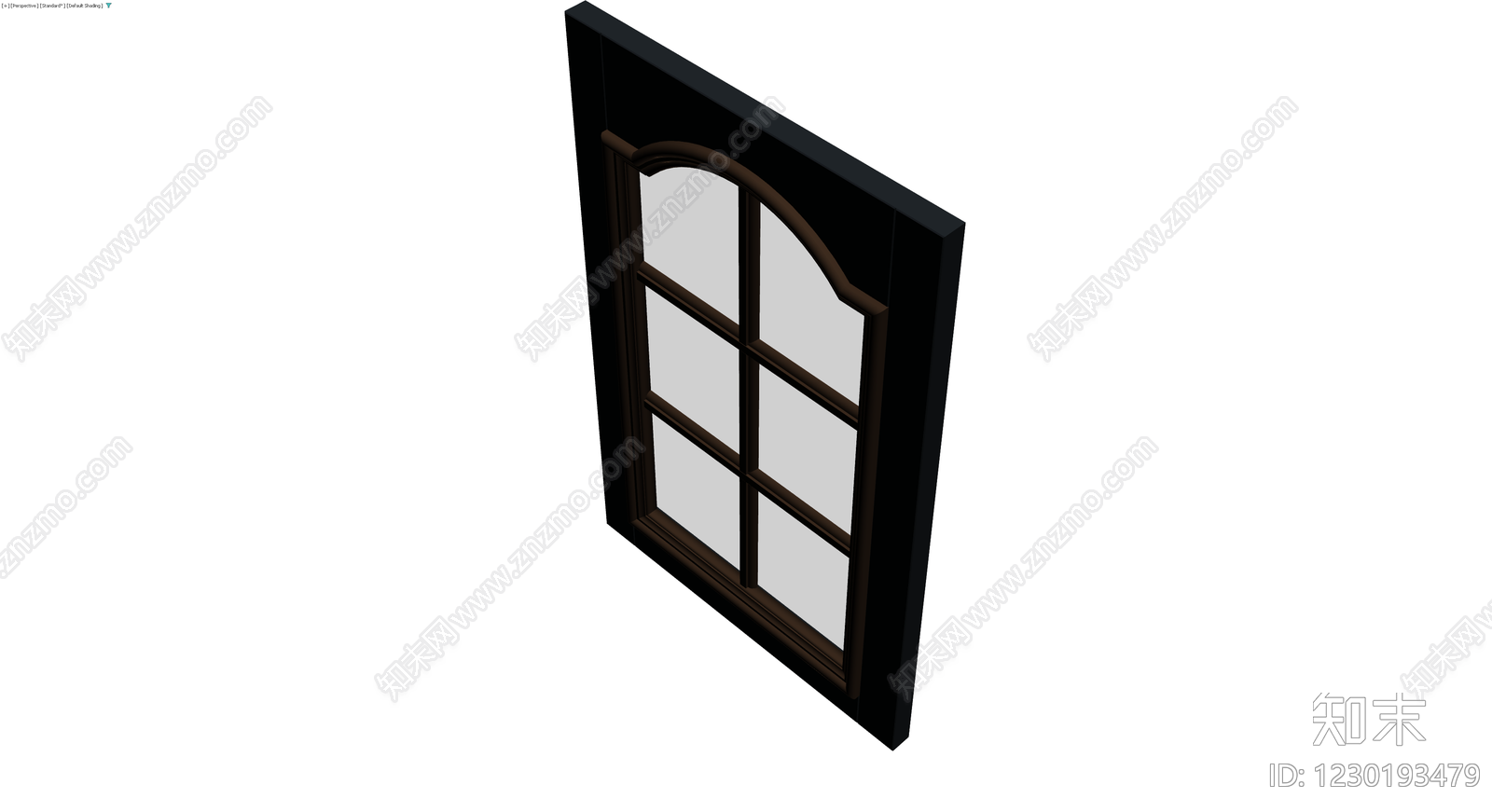拱形窗框组件3D模型下载【ID:1230193479】