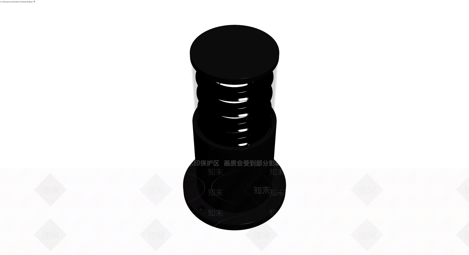 黑色落地灯3D模型下载【ID:1229609845】