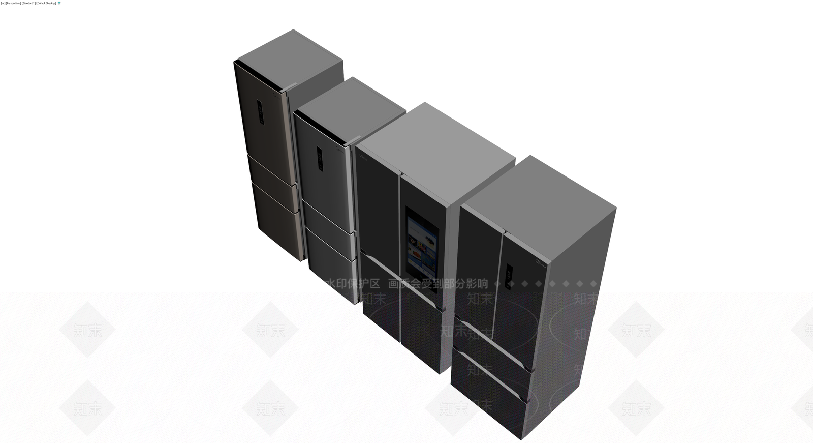 四款冰箱组合模型3D模型下载【ID:1229986918】