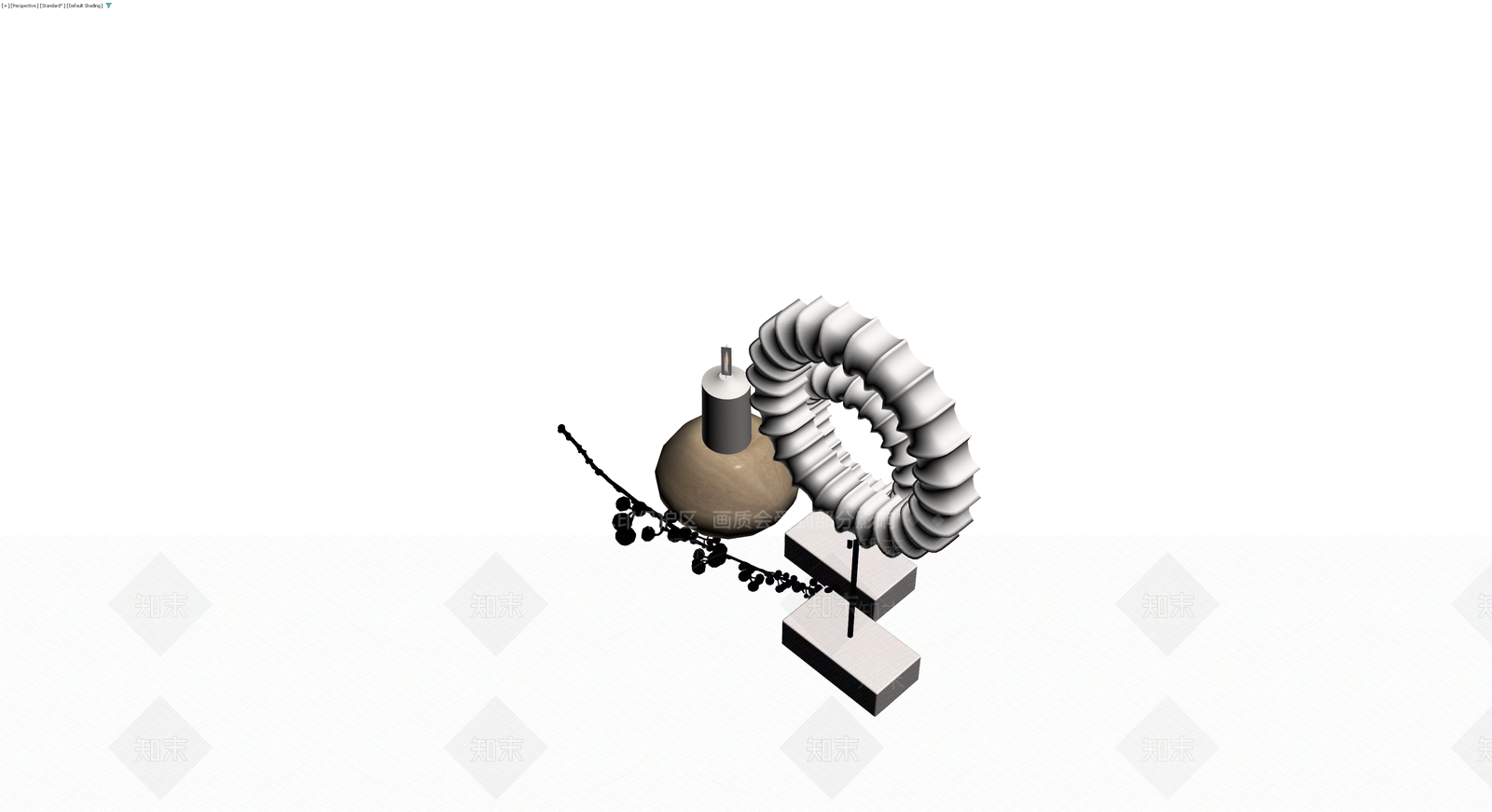 香薰蜡烛与软管装置组合3D模型下载【ID:1230123985】