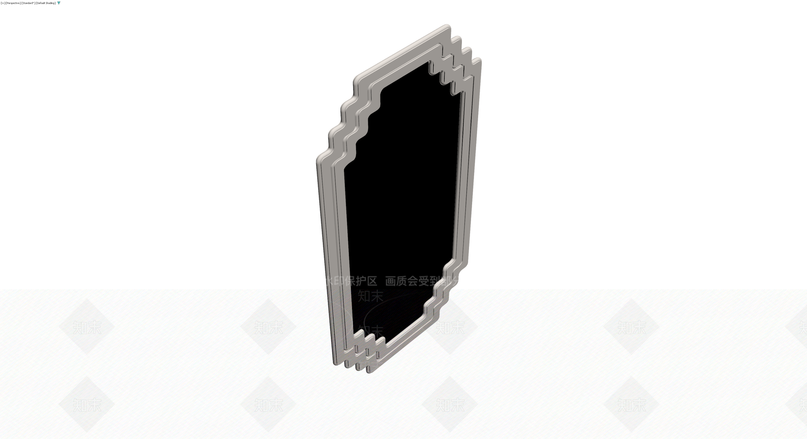 装饰性拱形镜框3D模型下载【ID:1229983797】