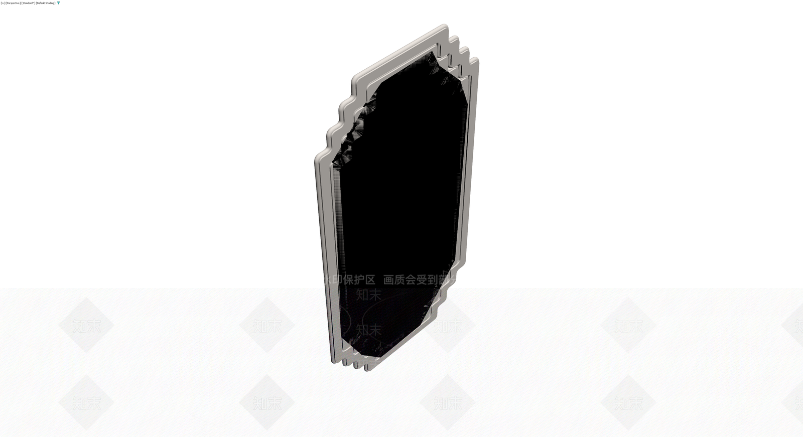 装饰性拱形镜框3D模型下载【ID:1229983797】