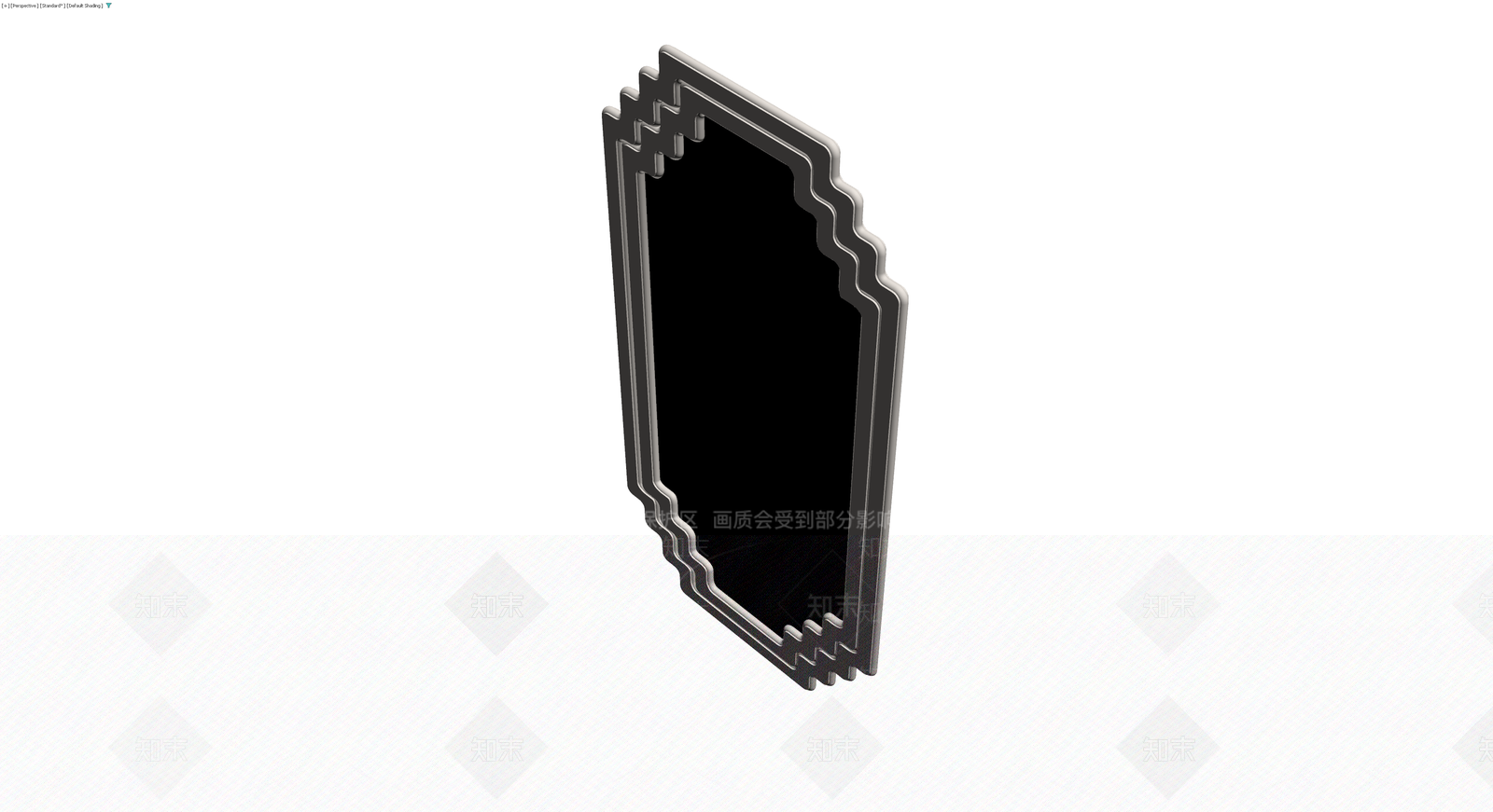 装饰性拱形镜框3D模型下载【ID:1229983797】