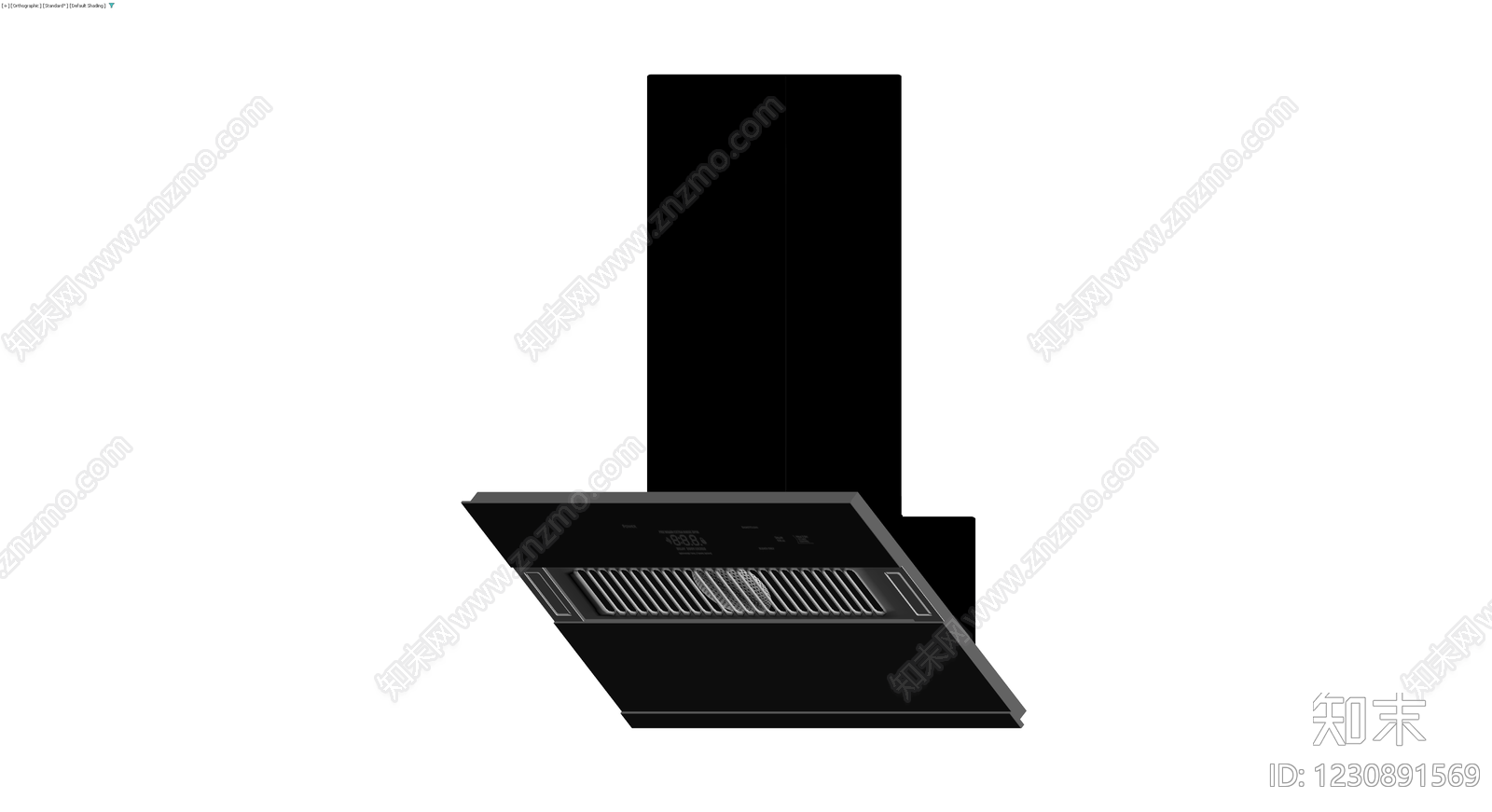 黑色抽油烟机灰模3D模型下载【ID:1230891569】