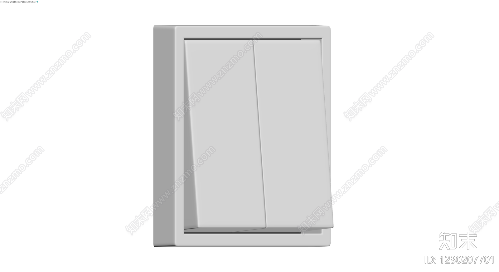 双开门壁柜灰模3D模型下载【ID:1230207701】
