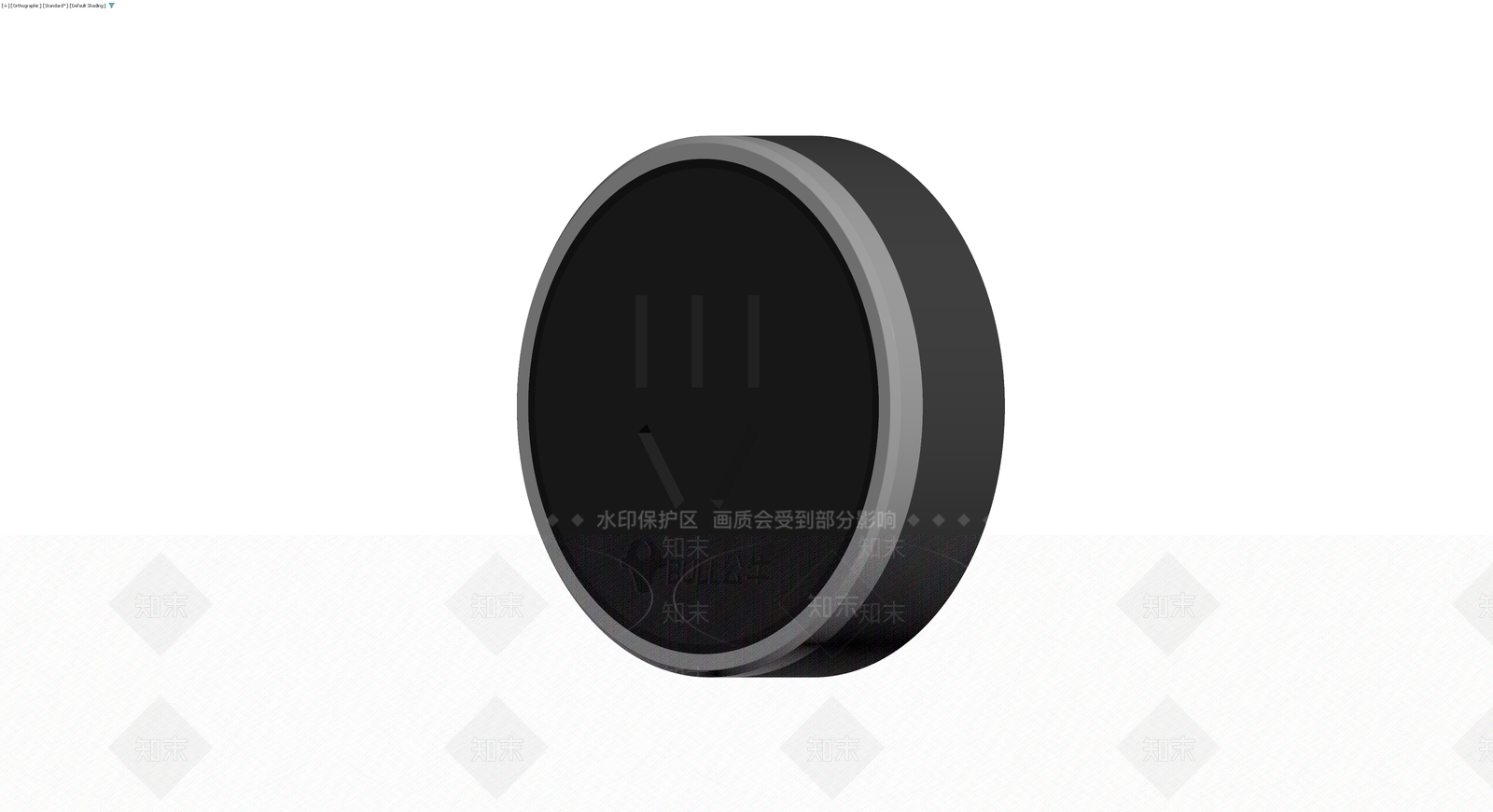 公牛品牌黑色圆形插座3D模型下载【ID:1230393785】