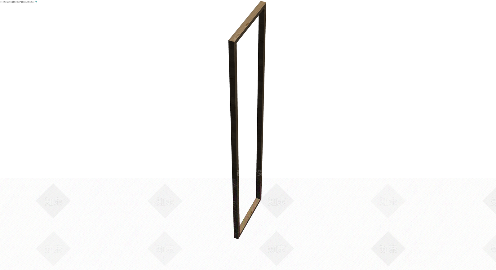 木质矩形门框3D模型下载【ID:1230696737】