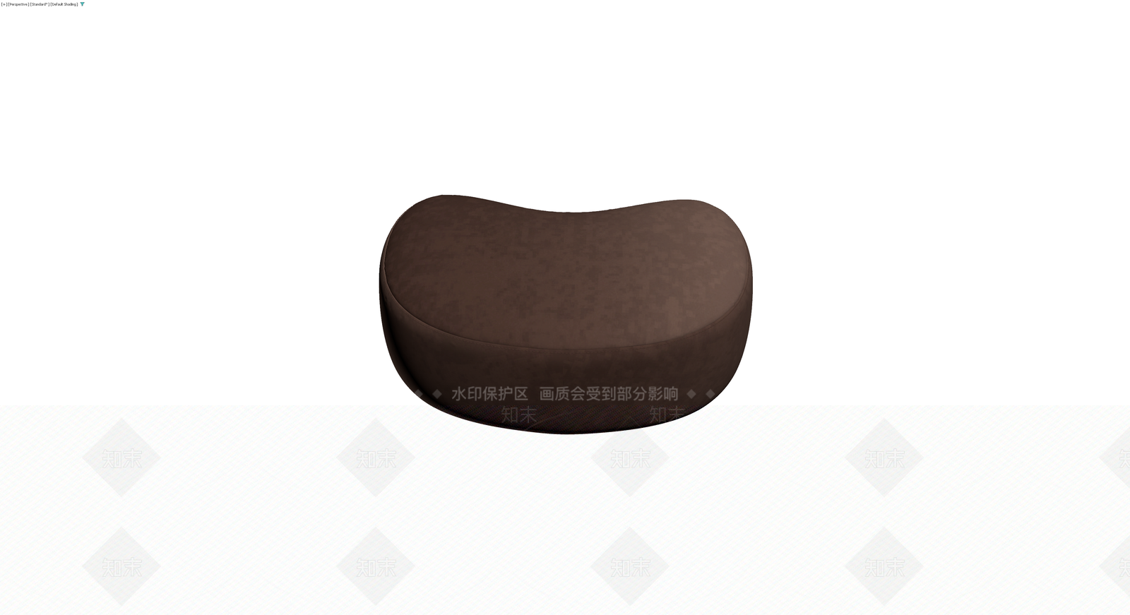 棕色软包矮凳/坐墩3D模型下载【ID:1230650640】